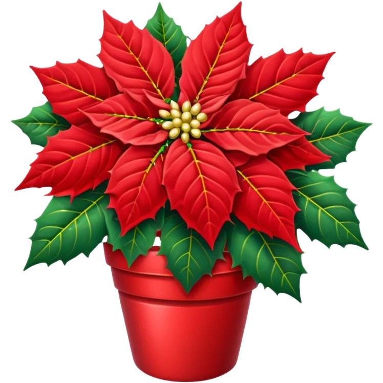 christmas   Poinsettia icon emoji