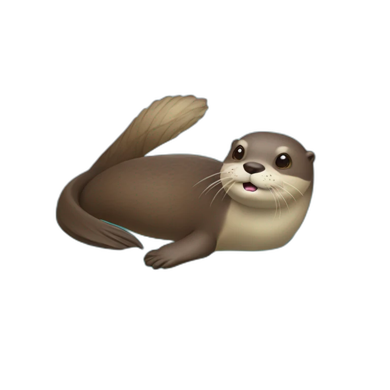 Loutre sur tortu emoji