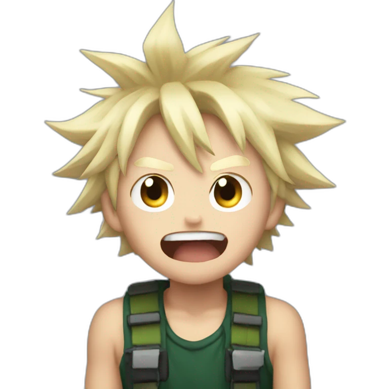 bakugo scream emoji