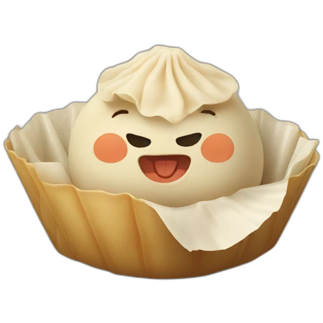 Pork and shrimp dumpling emoji