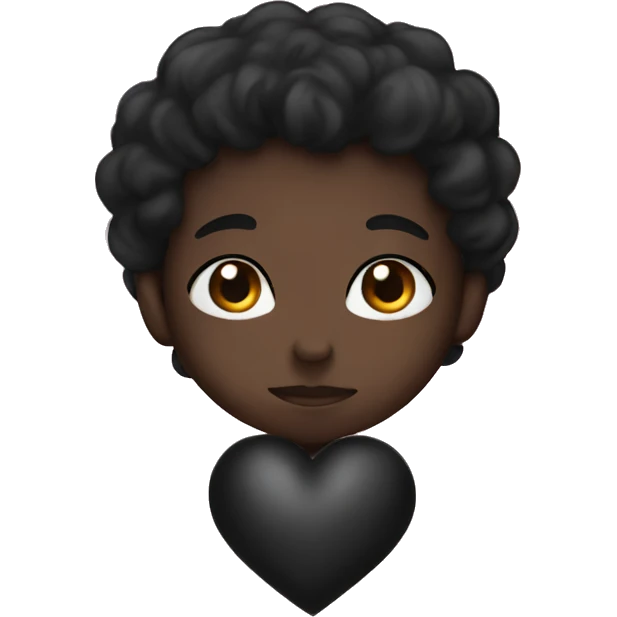 black heart cute  emoji