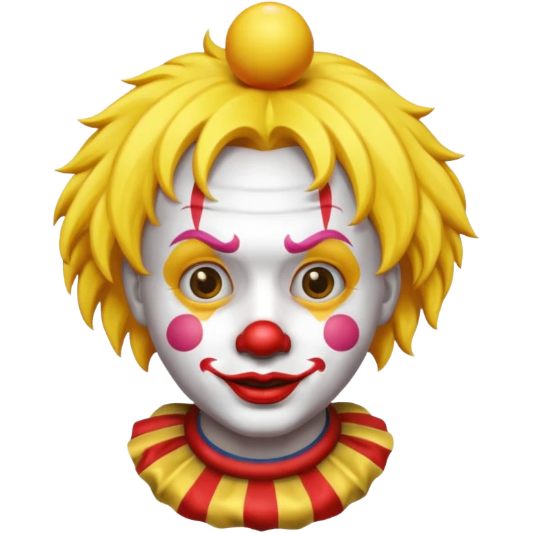 yellow hair clown emoji