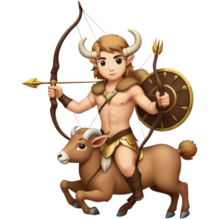 Sagittarius archer centaur victorious over Aries ram emoji