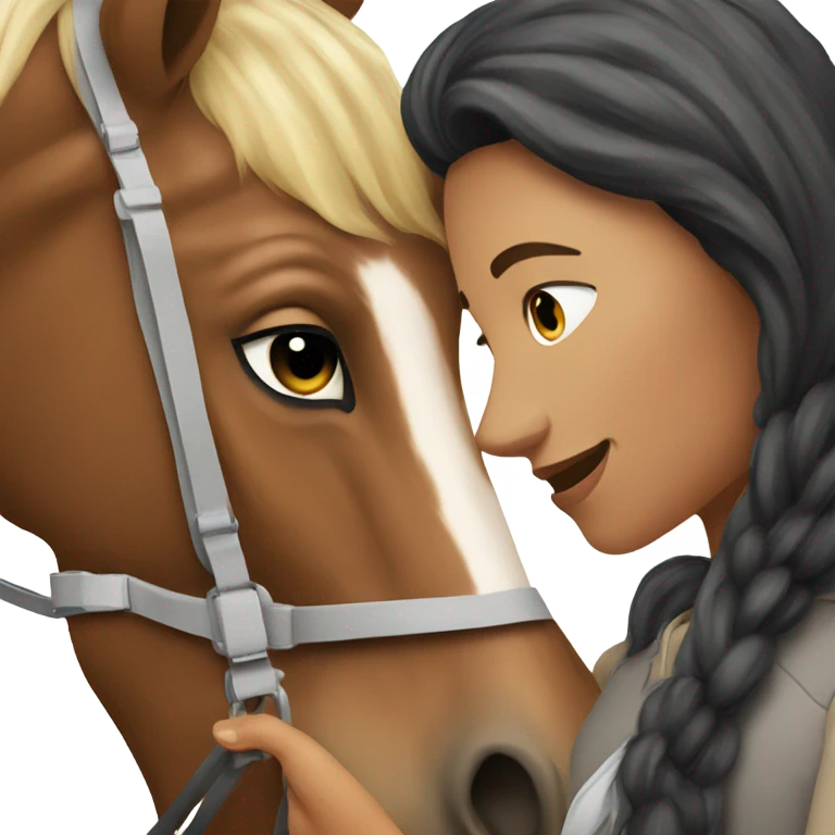 Horse whit a woman emoji