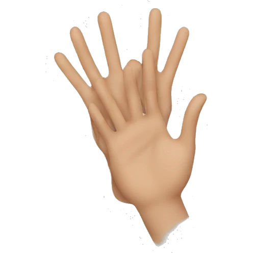 Two hands making a circle emoji