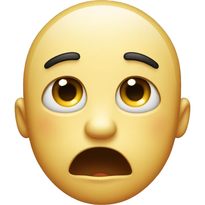 I need an upside down smiley face that is also stream crying tears emoji