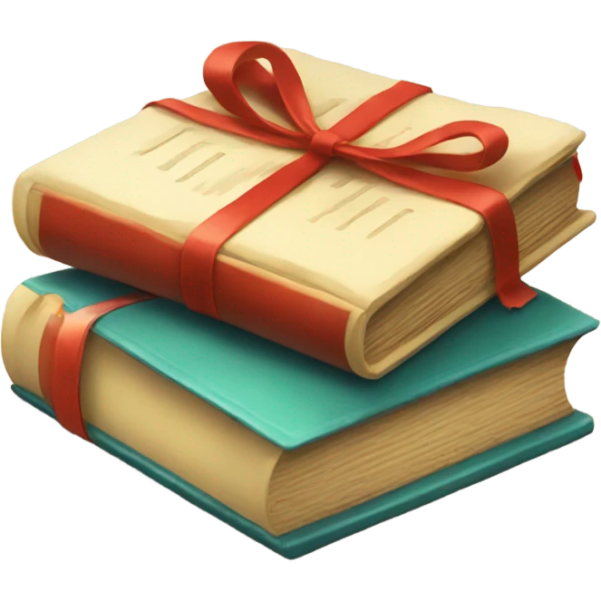 book and gift emoji