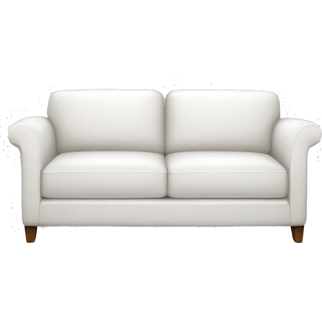 Realistic-white-modern-sofa emoji