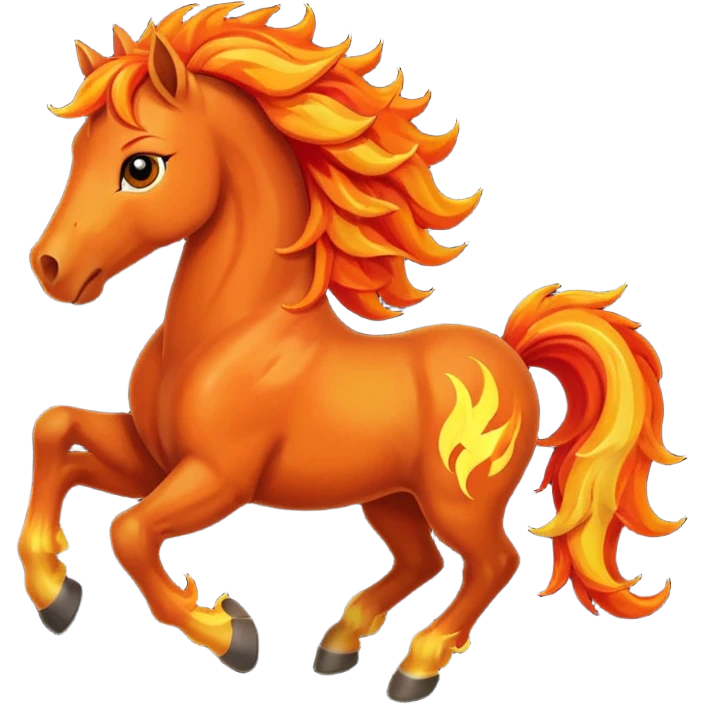Fire horse emoji