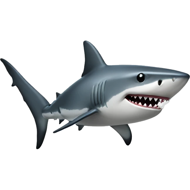Shark with a black bow emoji