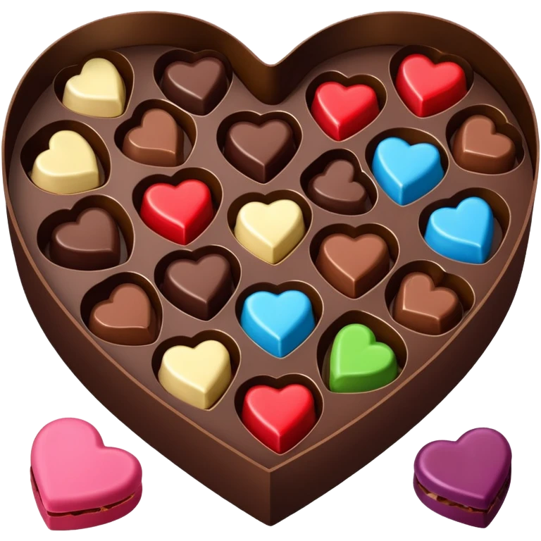 heart shaped box of chocolates emoji