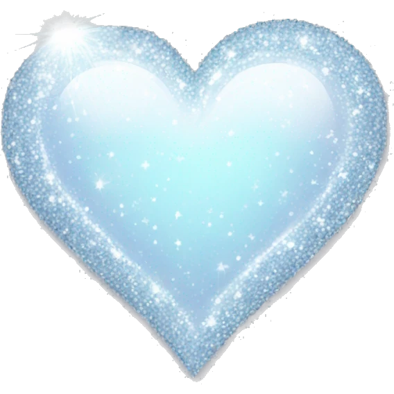 sparkling white heart  emoji