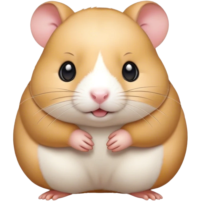 ちいかわみたいなハムスター絵文字を作って emoji