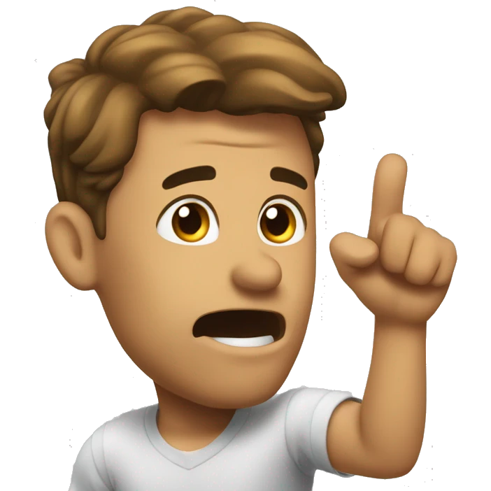 shaking head ups and down to say yes also used thumb emoji
