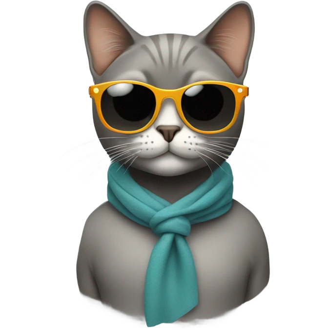 Cat with sunglasses emoji