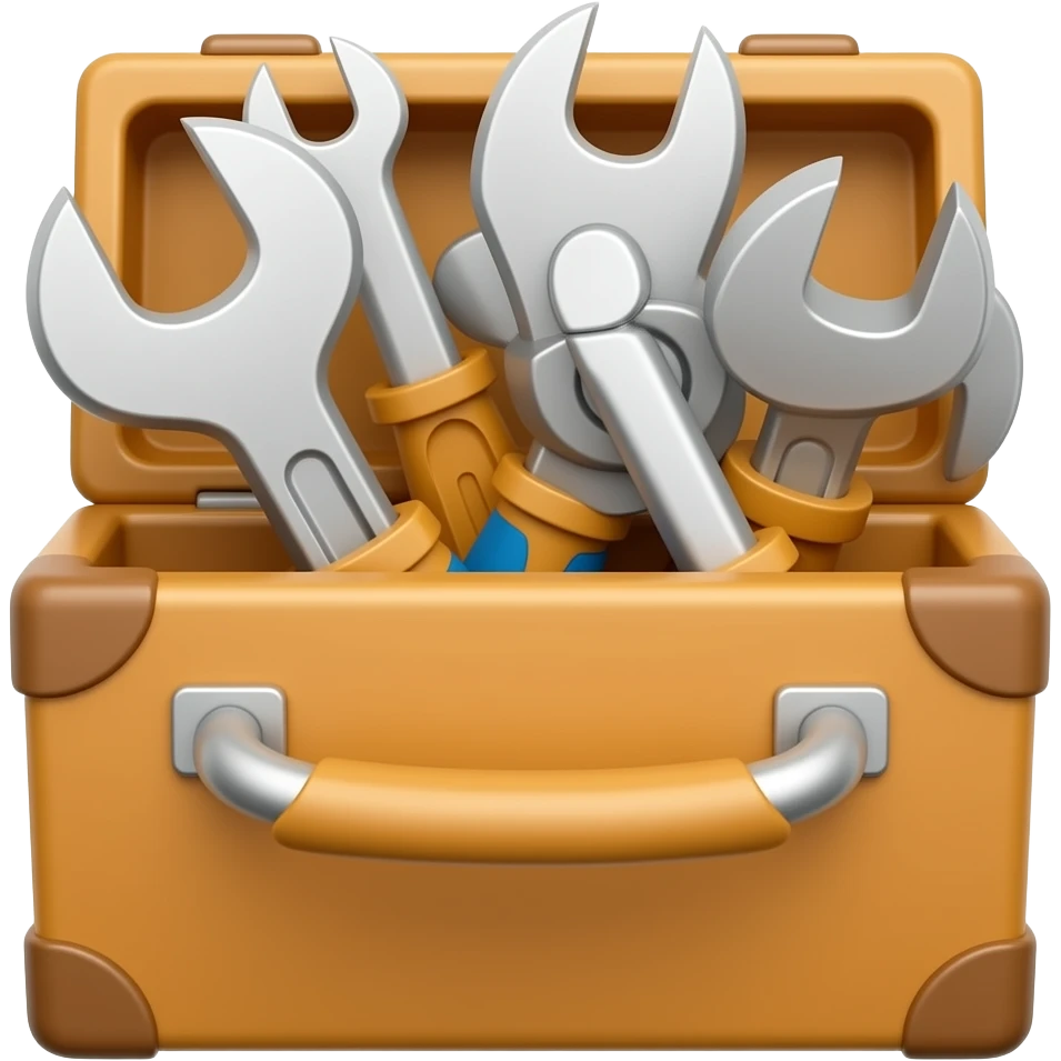 caja de Herramientas con herramientas emoji