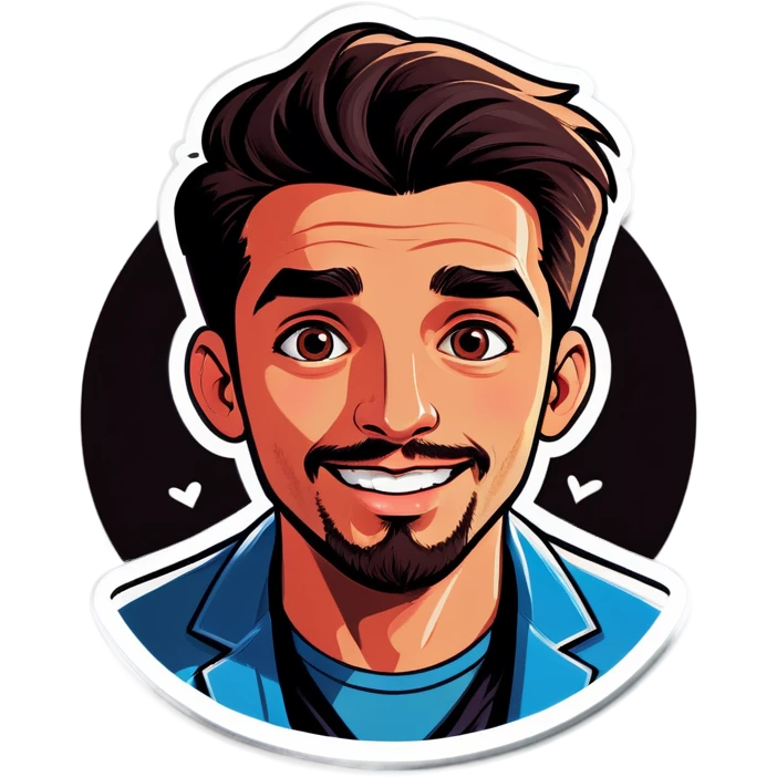 Man looking love struck and hopeful emoji