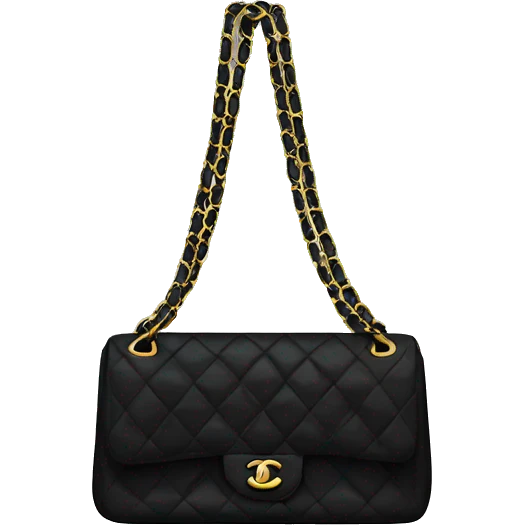 Black Chanel bag emoji