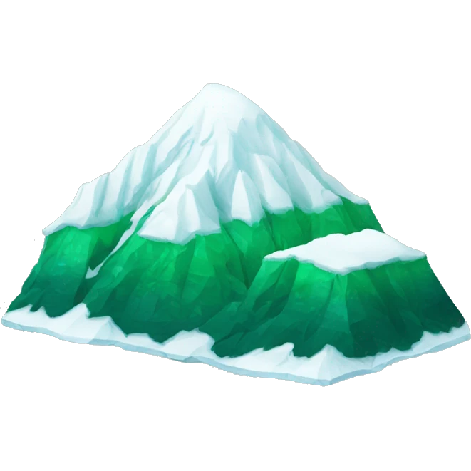 berg mit schnee andere seite grün Marokko emoji