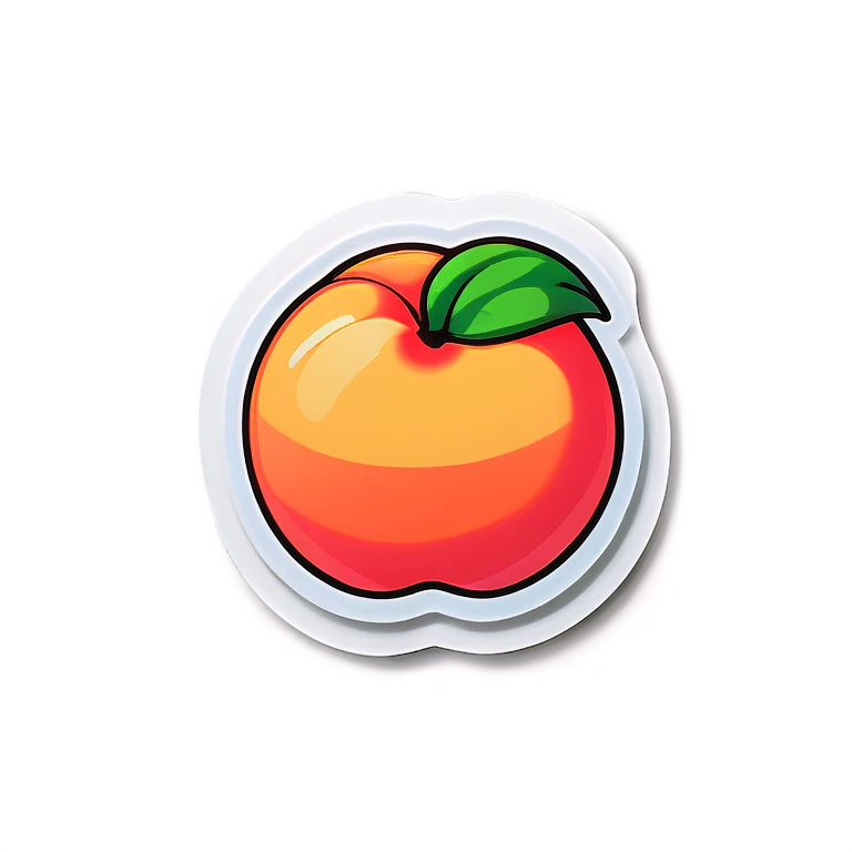 Peach cream emoji