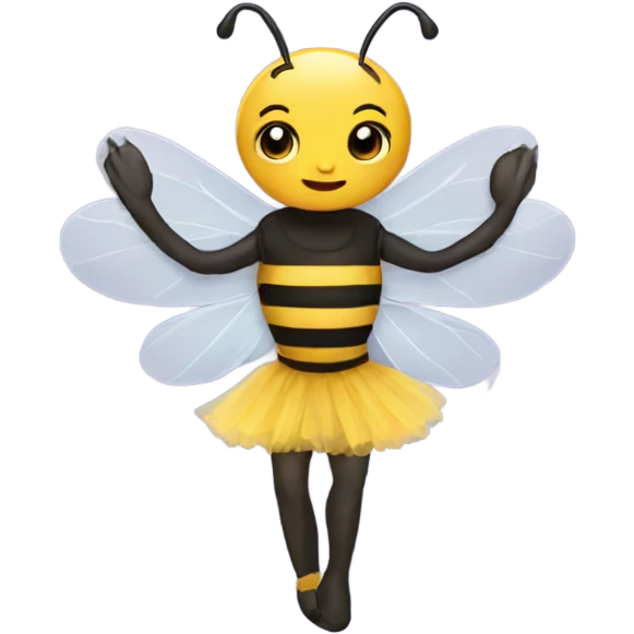 Bee in tutu emoji