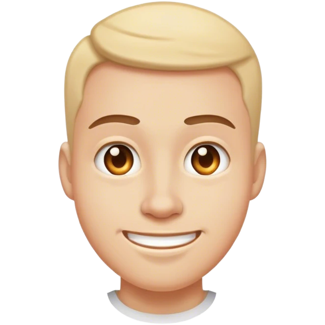 A funny smirk emoji