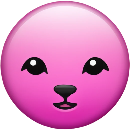 Pink ombre seal with glitter emoji