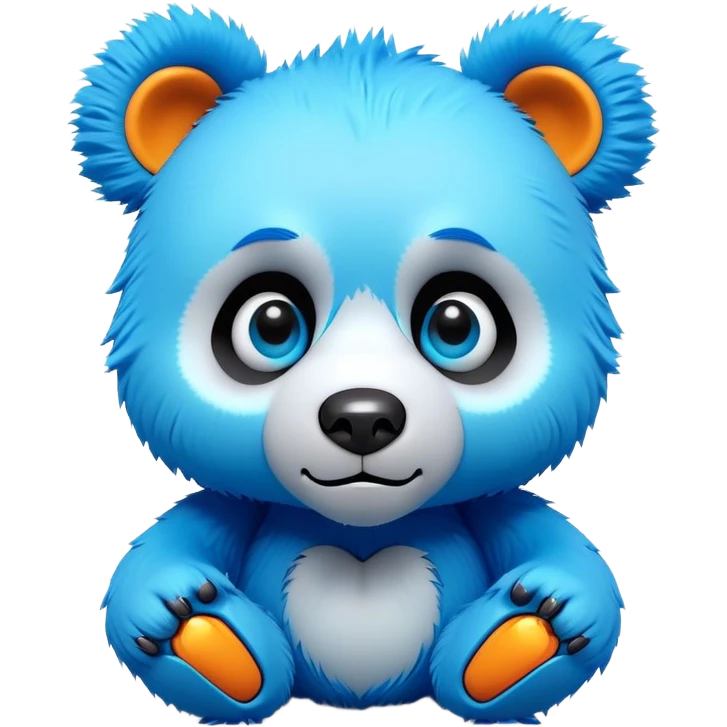3D, adorable little Pixar style blue neon punk bear with broken toy, ultra detailed, each lash, eye, and strand of fur is shown in stunning detail as though captured in a timeless photograph, rich textures, visually rich, so lifelike it feels like it could leap off the page at any moment emoji