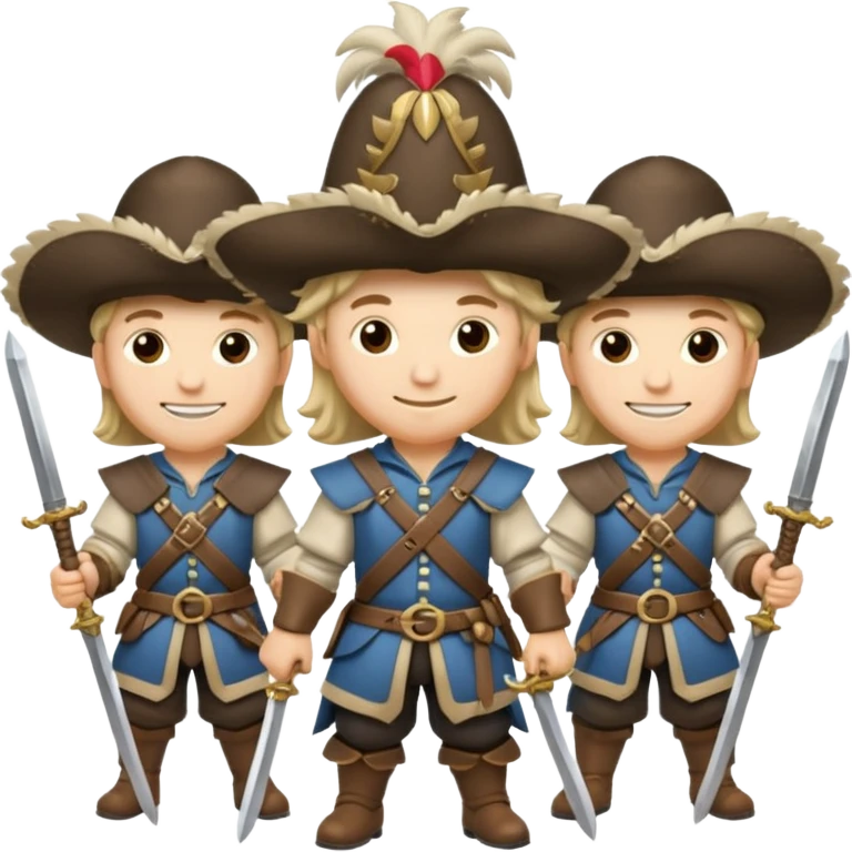 3 silahşörler emoji