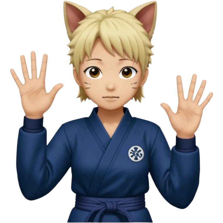Megumi divine dogs hands sign from jujutsu kaisen  emoji