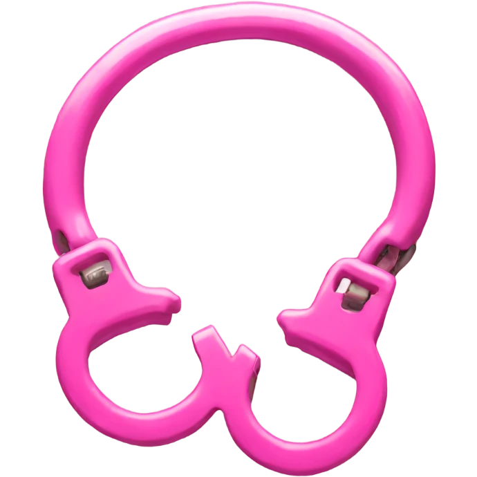 pink handcuffs emoji