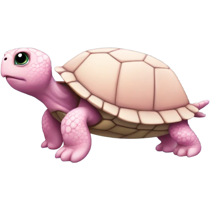 Pink turtle emoji