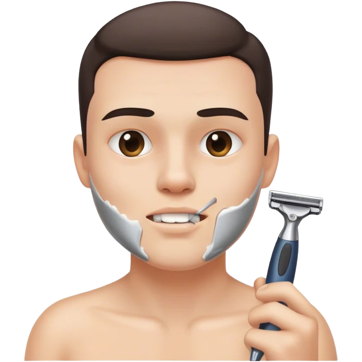 shave face razor emoji