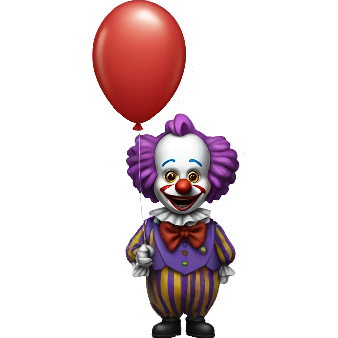 the it clown with a balloon emoji