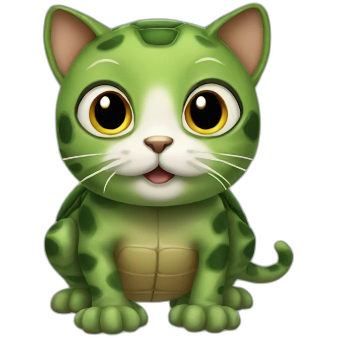 cat that looks like a turtle emoji