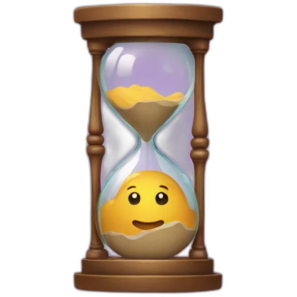 Space hourglass emoji