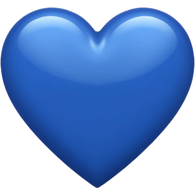 Royal blue heart emoji