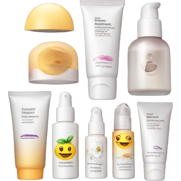 Skincare essentials in box emoji