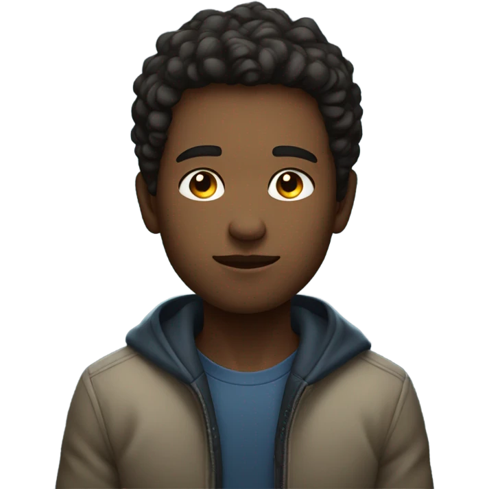 nighttime portrait of young man emoji