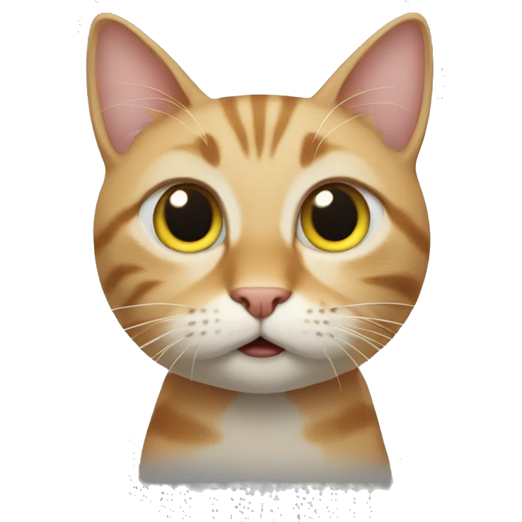Cat surprised emoji