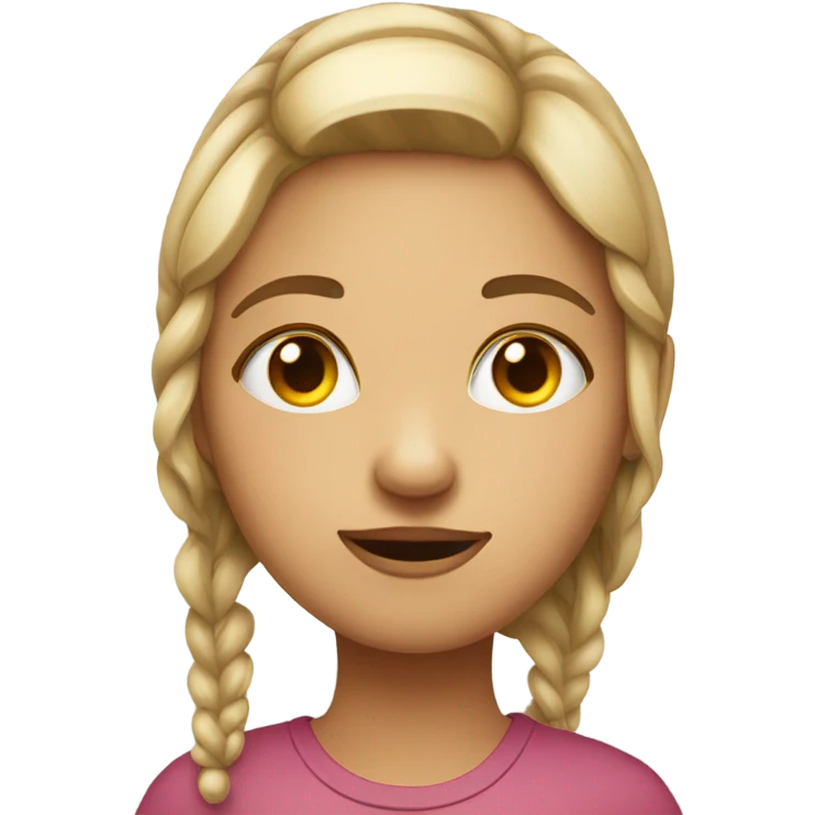 girl with lazy eye emoji