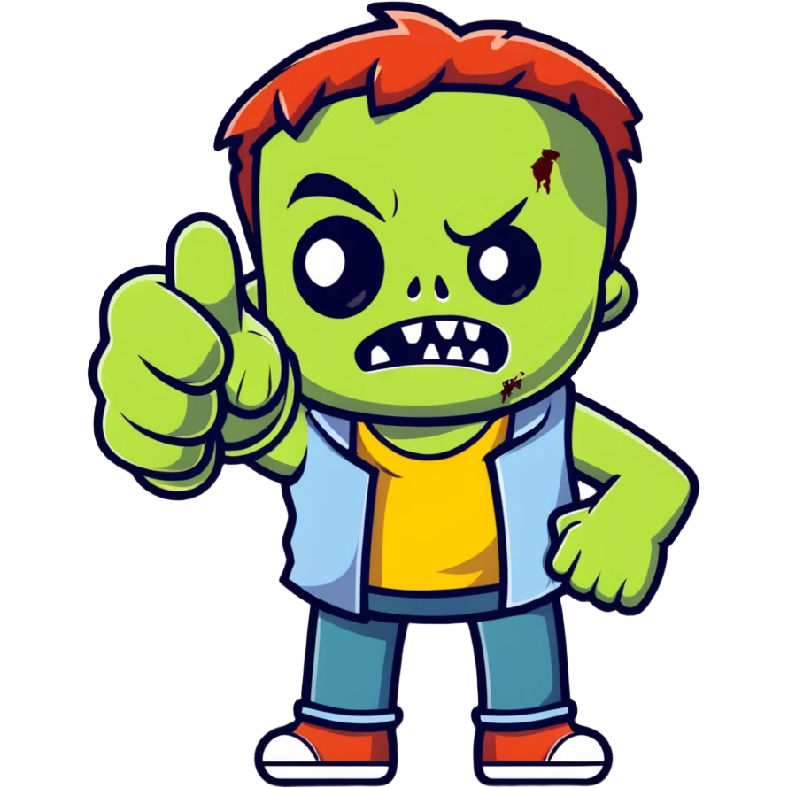 zombie giving thumbs up emoji