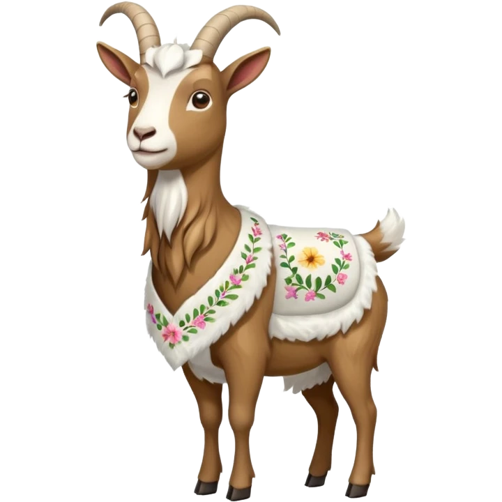 goat in a sarafan emoji
