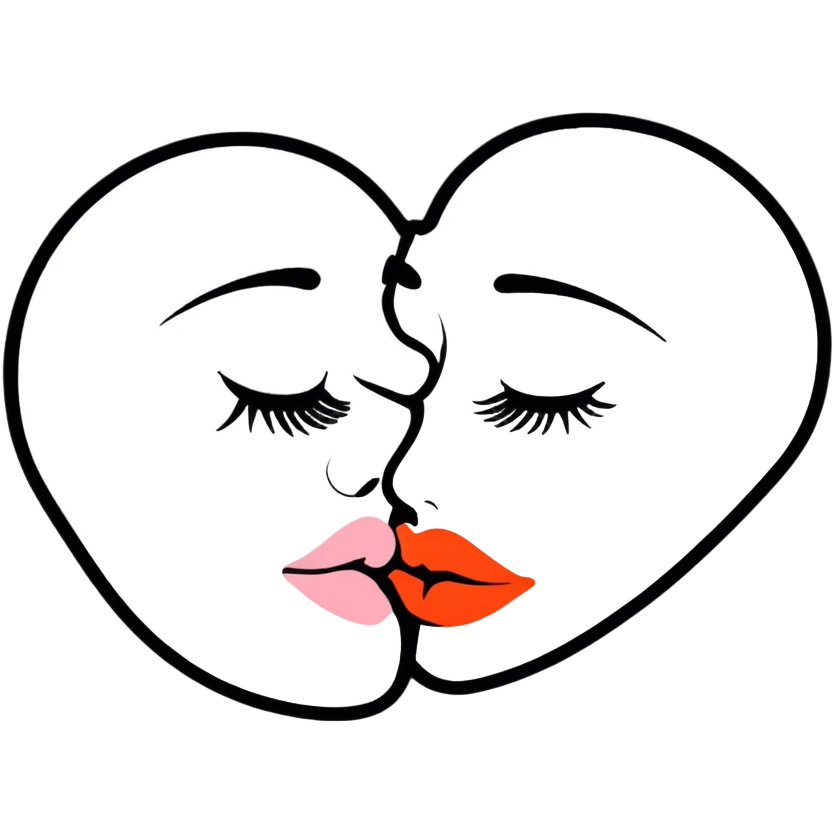 Big kiss emoji