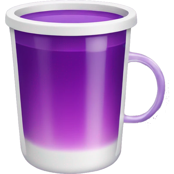 Cup with purple juice in it emoji