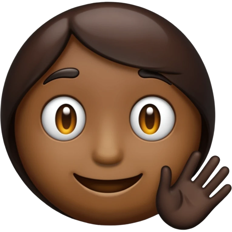 a transparent darkish brown emoji emoji