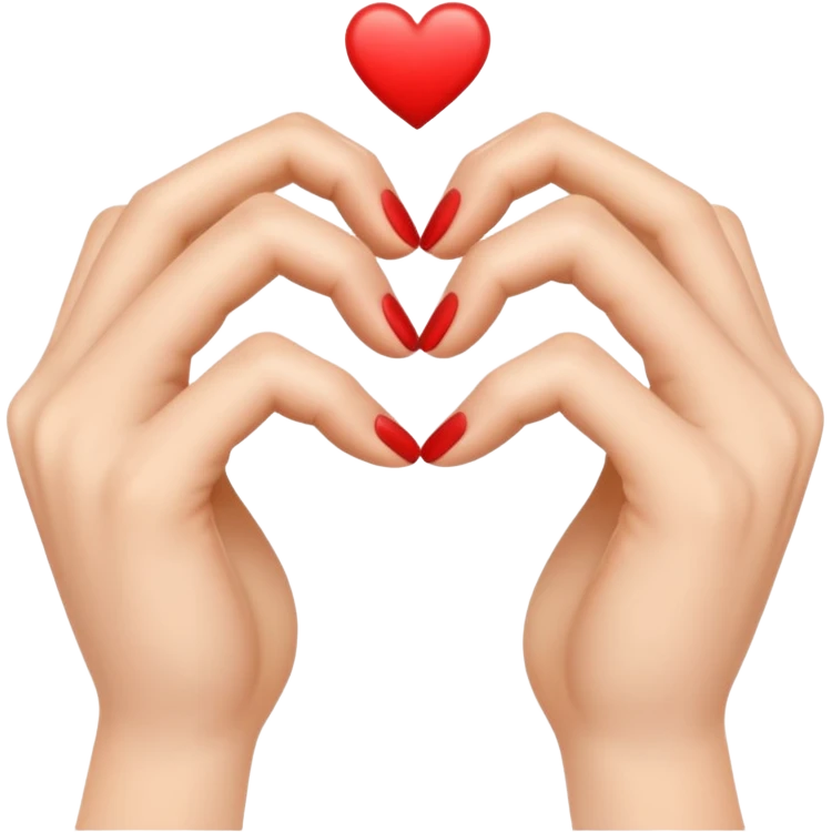hands form a heart emoji