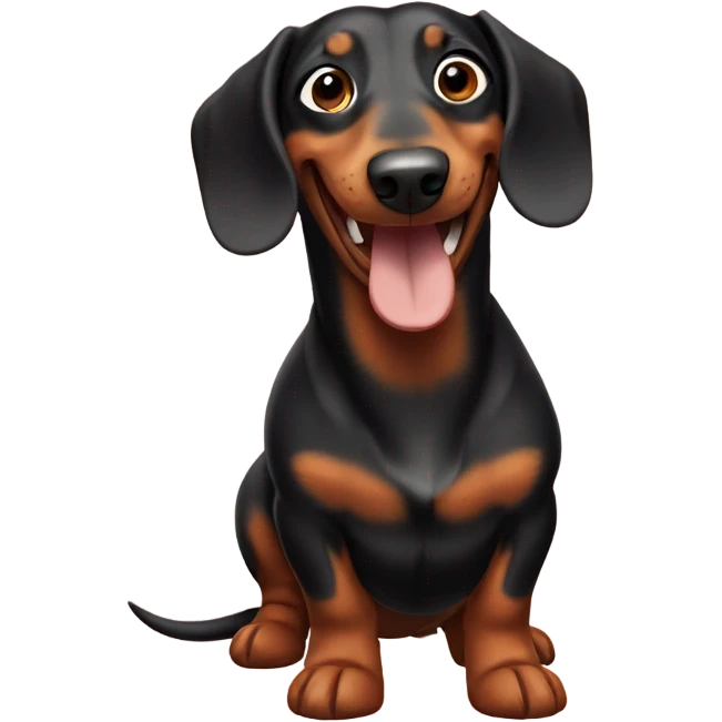 Happy daschund emoji
