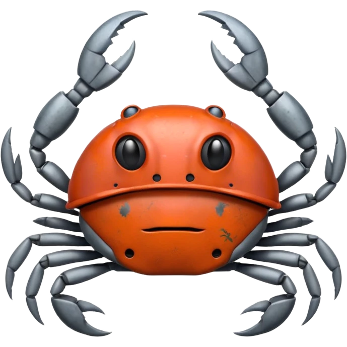 crab with helmet emoji