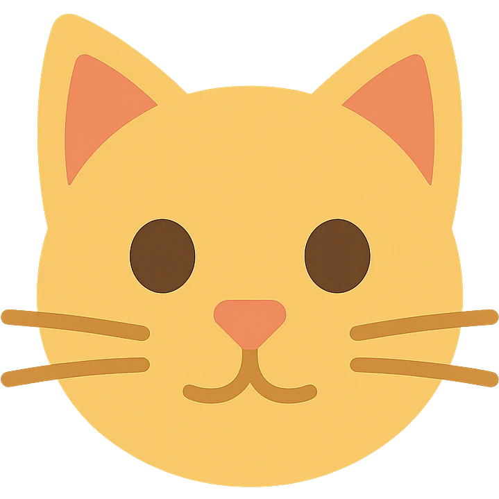 colored cat icon emoji